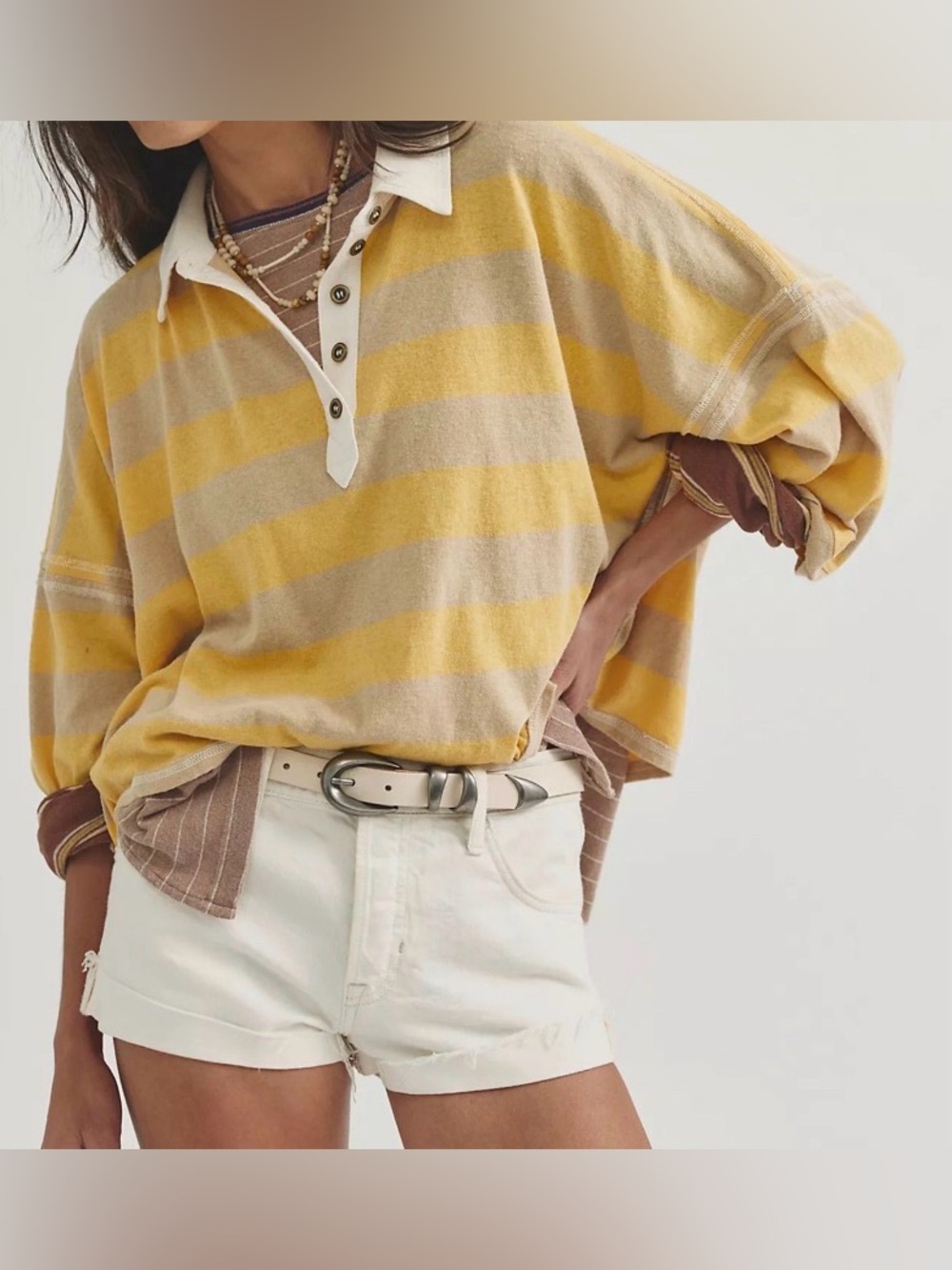 Free People Auggie Stripe Top